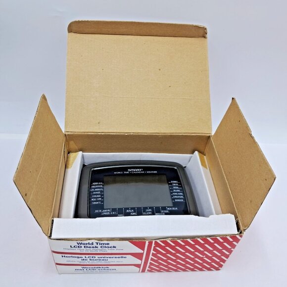Intertan Smart2 World Time LCD Desk Clock -Transparant-Model 63-712 Radio Shack - Picture 9 of 15